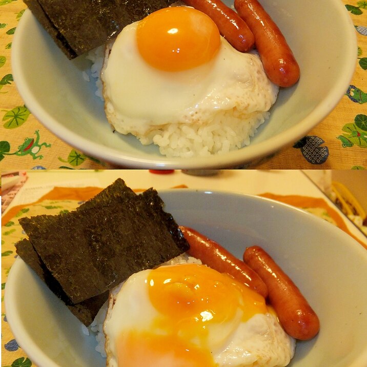 よつばと！とーちゃんのソーセージ丼